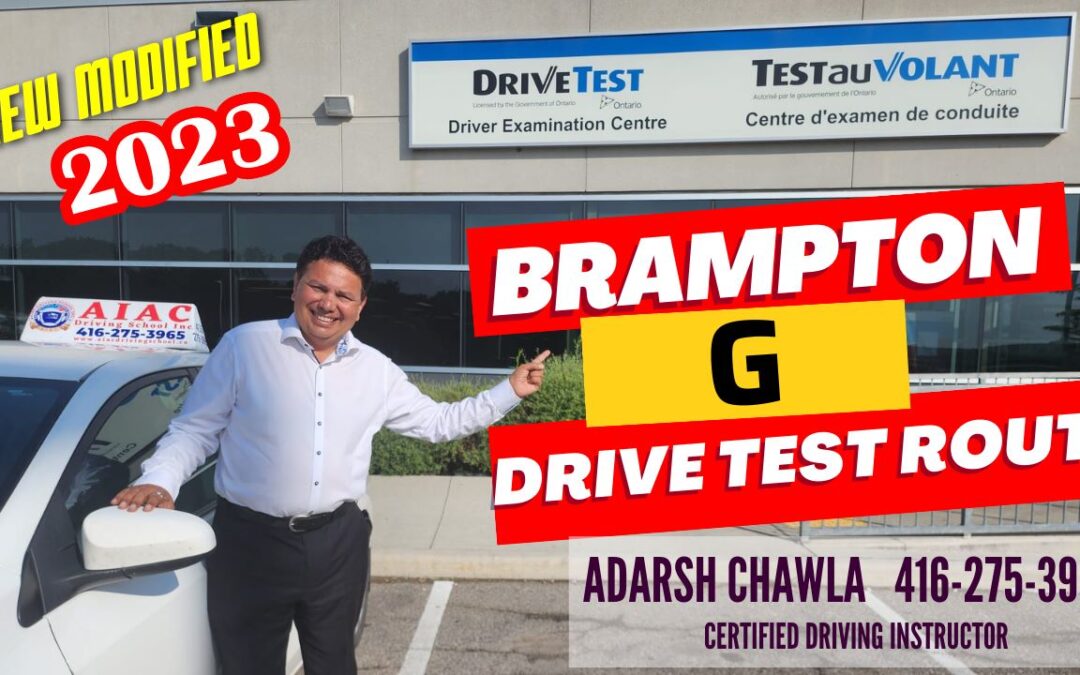 Brampton G Road Test Route