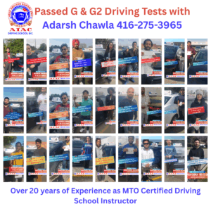 Ontario G2 Licence Restrictions, G2 Road Test, G2 lessons, Driving Instructor Brampton
